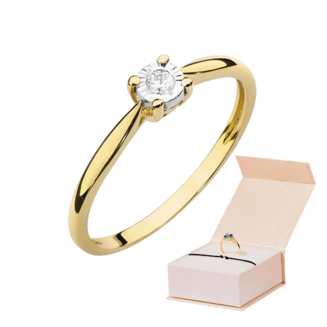 copy of Gold Ring 585 mit Diamant Diamant Diamant 0.10ct