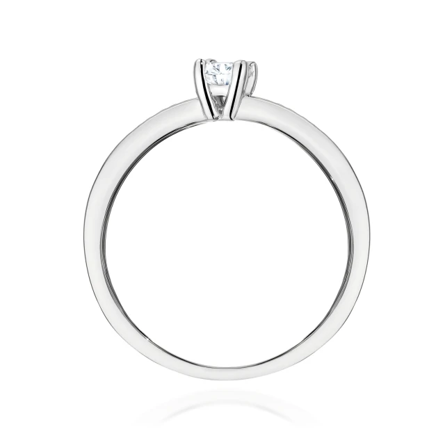 Gold Ring 585 mit Diamant Diamant Diamant 0.10ct