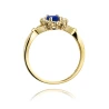 Goldener Diamantring EY-76 Saphir | ergold