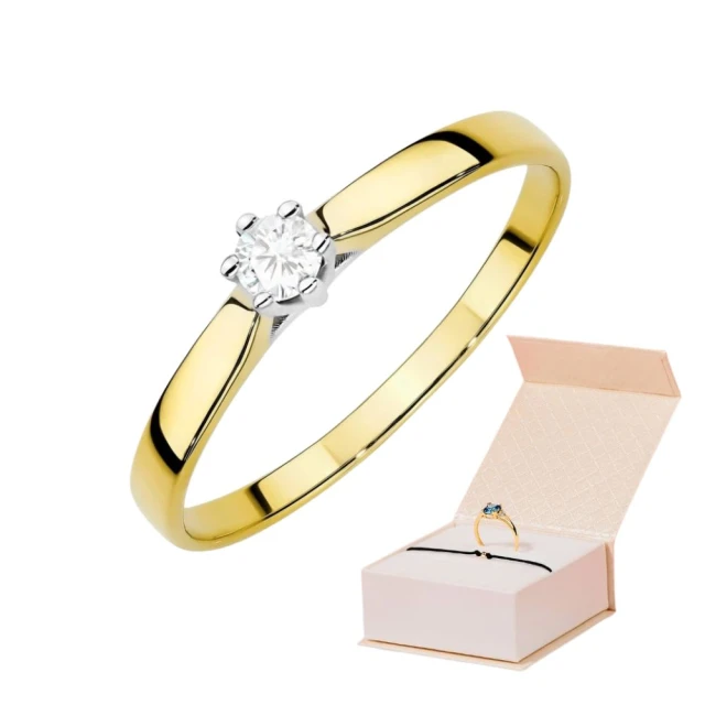 copy of Gold Ring 585 mit Diamant Diamant Diamant 0.10ct