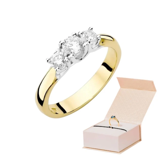 copy of Gold Ring 585 mit Diamant Diamant Diamant 0.10ct