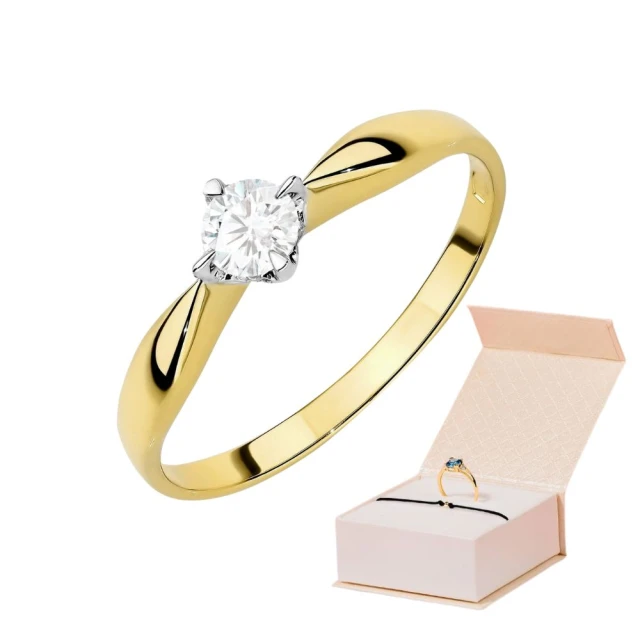 copy of Gold Ring 585 mit Diamant Diamant Diamant 0.10ct