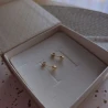 ⭐ Kolczyki kulki super lekkie diamentowane 4 mm pr. 333 ♥ Ergold