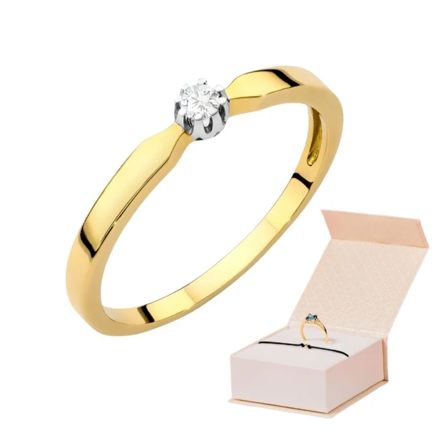 copy of Gold Ring 585 mit Diamant Diamant Diamant 0.10ct