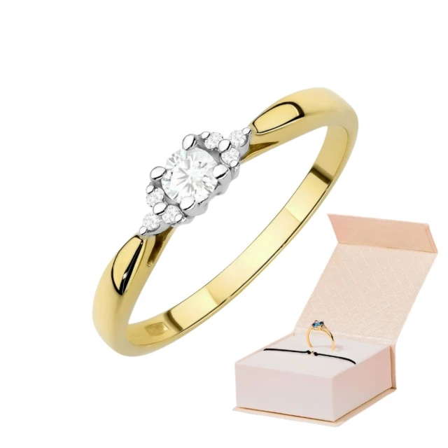 copy of Gold Ring 585 mit Diamant Diamant Diamant 0.10ct