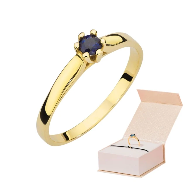 Pierścionek z szafirem 0,15ct