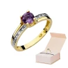 Goldener Diamantring EY-106 Amethyst | ergold