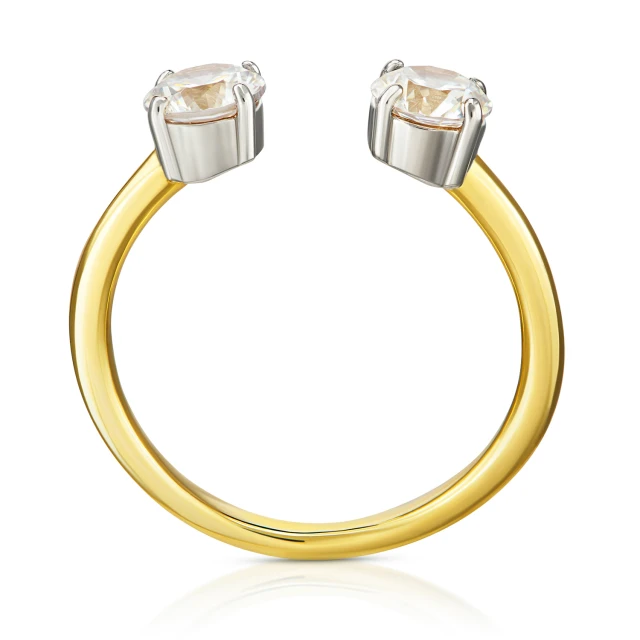 Goldring mit Galaxy Strasssteinen