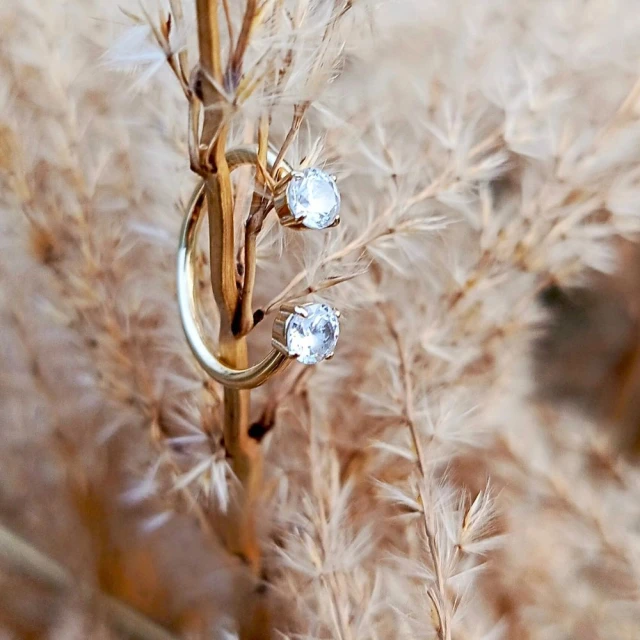 Goldring mit Galaxy Strasssteinen