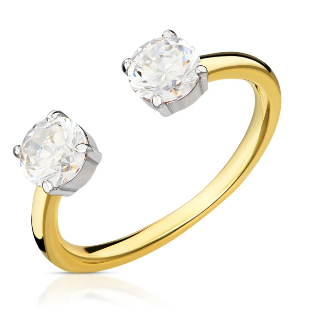 Goldring mit Galaxy Strasssteinen