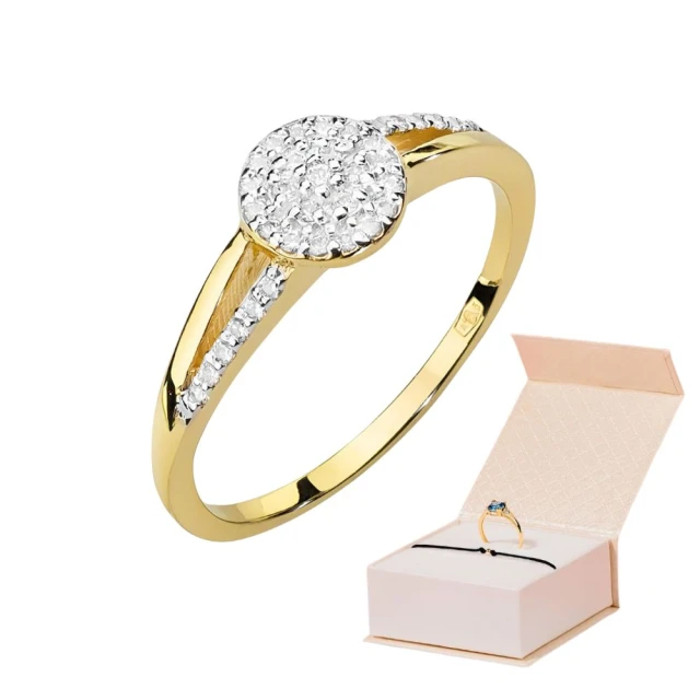 copy of Gold Ring 585 mit Diamant Diamant Diamant 0.10ct