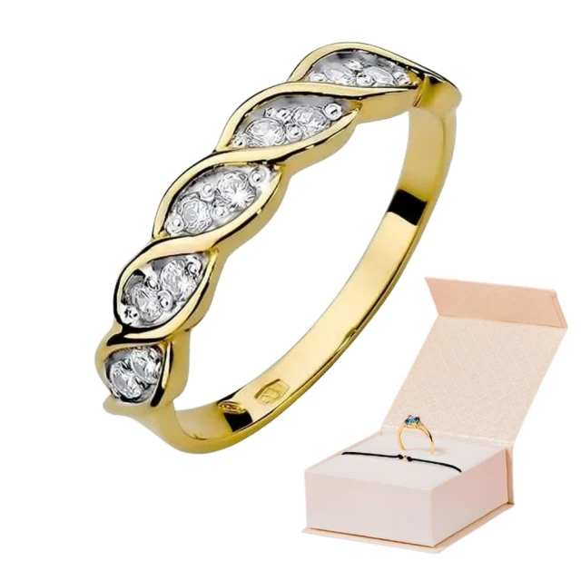 Gold Ring 585 mit Diamant Diamant Diamant 0.20ct