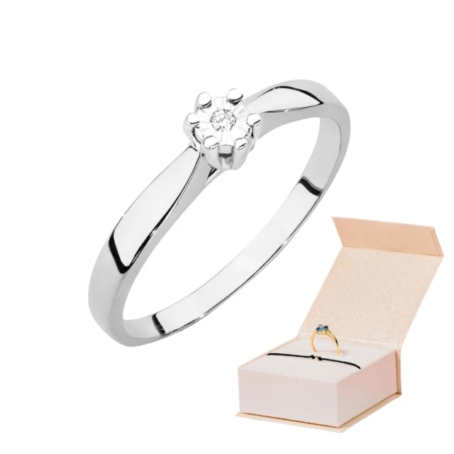 copy of Gold Ring 585 mit Diamant Diamant Diamant 0.10ct