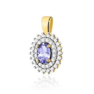 Złota Zawieszka Tanzanit 0,40ct żółte złoto| ERgold