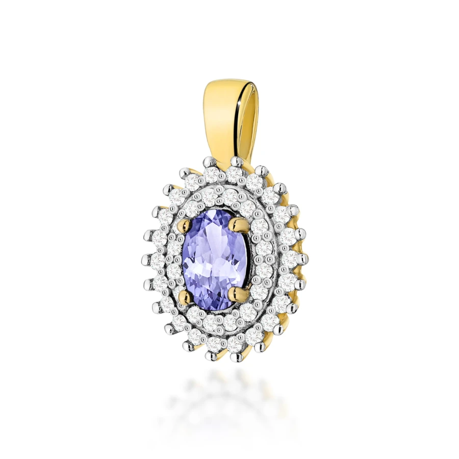 Złota Zawieszka Tanzanit 0,40ct żółte złoto| ERgold