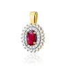 Złota Zawieszka Rubin  0,60ct żółte złoto| ERgold