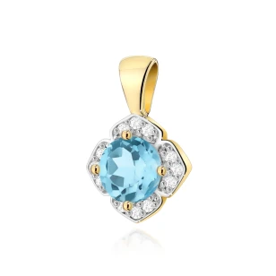 Złota Zawieszka Topaz  0,50ct żółte złoto | ERgold