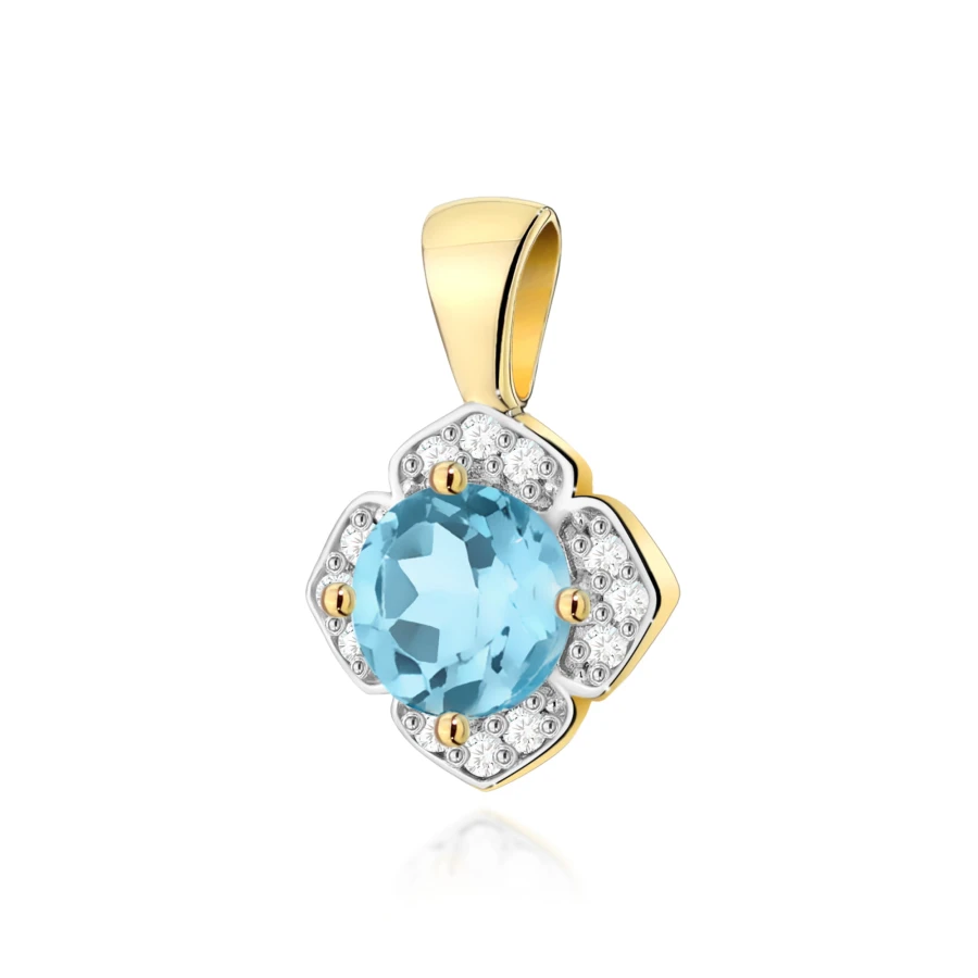 Złota Zawieszka Topaz  0,50ct żółte złoto | ERgold