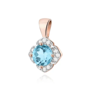 Złota Zawieszka Topaz  0,50ct różowe złoto | ERgold