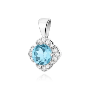Złota Zawieszka Topaz  0,50ct białe złoto | ERgold