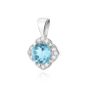 Złota Zawieszka Topaz  0,50ct białe złoto | ERgold