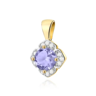 Złota Zawieszka Tanzanit 0,50ct żółte złoto | ERgold