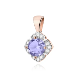 Złota Zawieszka Tanzanit 0,50ct różowe złoto | ERgold