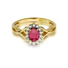Gold Diamantring EY-182 Rubin | ergold
