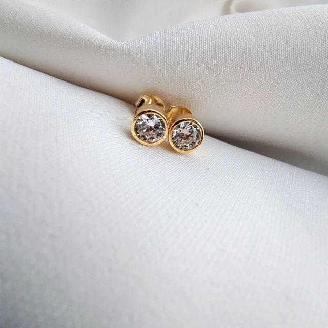 Ohrringe aus vergoldetem Silber "Charm of the Night"