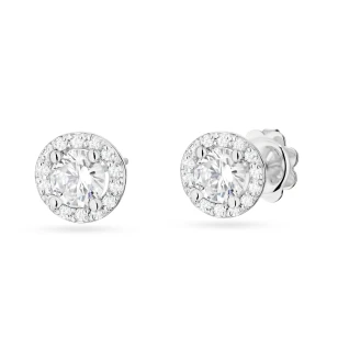Złote kolczyki 585 z diamentami laboratoryjnymi 0,50ct VS2 F białe złoto  | ERgold
