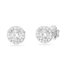 Złote kolczyki 585 z diamentami laboratoryjnymi 0,50ct VS2 F białe złoto  | ERgold