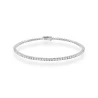 Złota bransoletka 585 z diamentami laboratoryjnymi 0,505ct VS2 F białe złoto  | ERgold