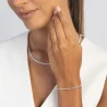 Złota bransoletka 585 z diamentami laboratoryjnymi 0,505ct VS2 F białe złoto  | ERgold