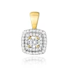 Złote zawieszka 585 z diamentami laboratoryjnymi 0,10ct VS2 F | ERgold