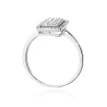 Złoty Pierścionek 585 z diamentami białe złoto Certyfikat 0,27ct | ERgold