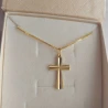 ⭐ Krzyżyk złoty zdobiony diamentowaniem ♥ Ergold