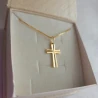 ⭐ Krzyżyk złoty zdobiony diamentowaniem ♥ Ergold
