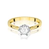 Złoty Pierścionek 585 diament 0,30ct | ERgold