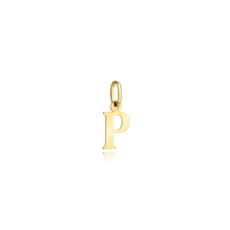 ⭐ Anhänger goldener Buchstabe P ♥ Ergold