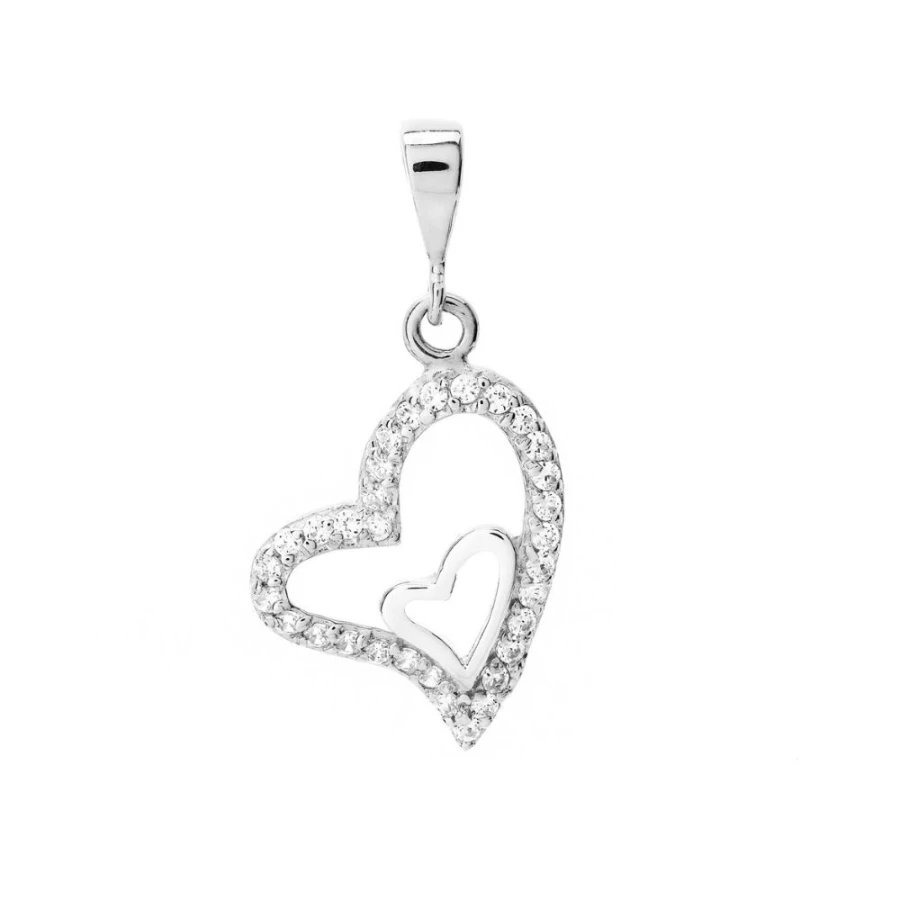 Goldener Anhänger Zirconie Heart W2.1182 | ergold