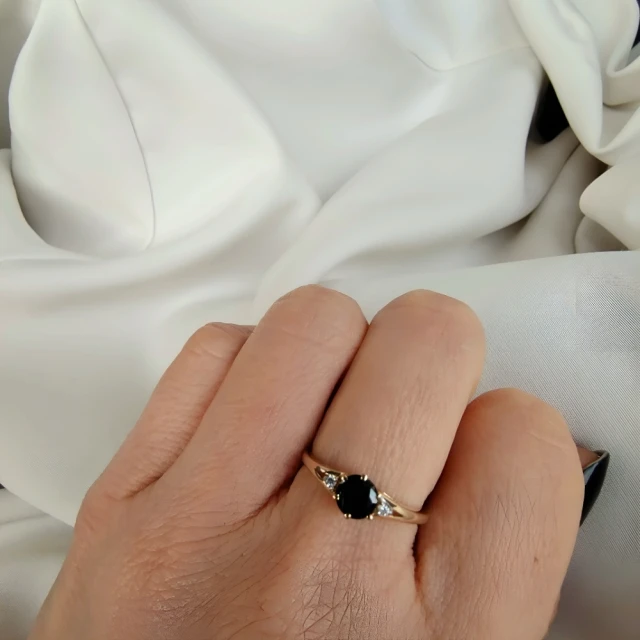 copy of Gold Ring Zirkonie nur ein Smaragd