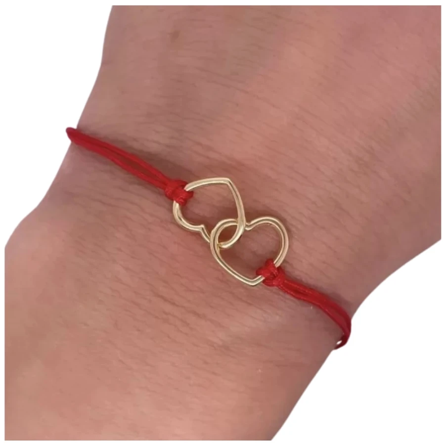 Vergoldetes Armband Red STRING HEART SBZ35| ergold