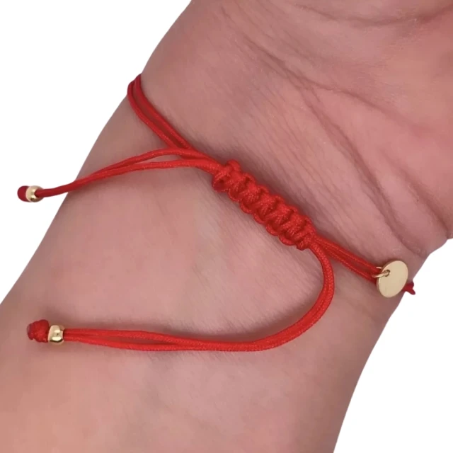 Vergoldetes Armband Red STRING HEART