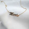 Goldene Halskette personalisierte Inschrift | ergold