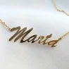 Goldene Halskette personalisierte Inschrift | ergold