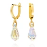 Złote kolczyki Swarovski Crystal| ERgold