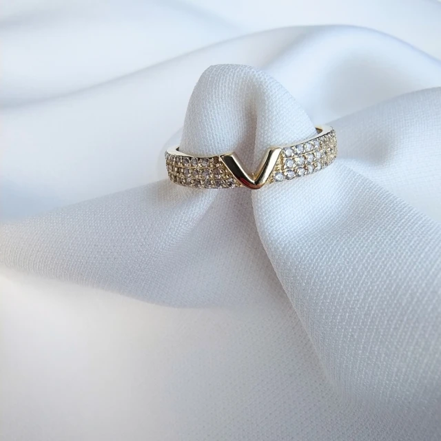 copy of Goldring mit Zirkonia SQUARE