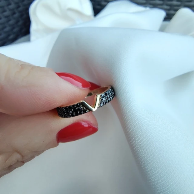 copy of Goldring mit Zirkonia SQUARE