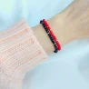 Złota bransoletka sznurkowa na dłoń Kółko z gwiazdką | ERgold