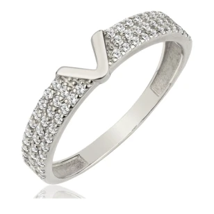 Goldring mit Strasssteinen SQUARE P2.1296 | ergold